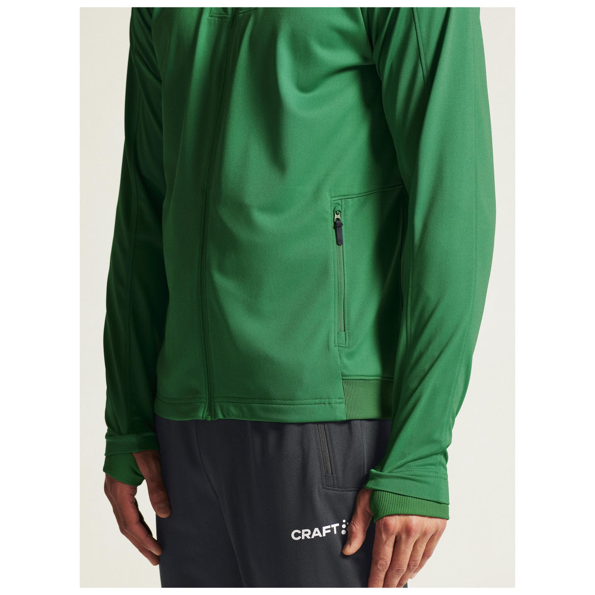 Evolve 2.0 Full Zip Jacket M - Green - Closeup 7
