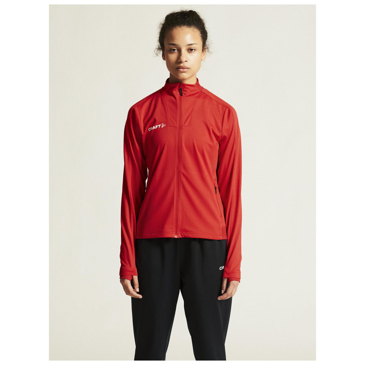 Evolve 2.0 Full Zip Jacket W - Red - Closeup 5