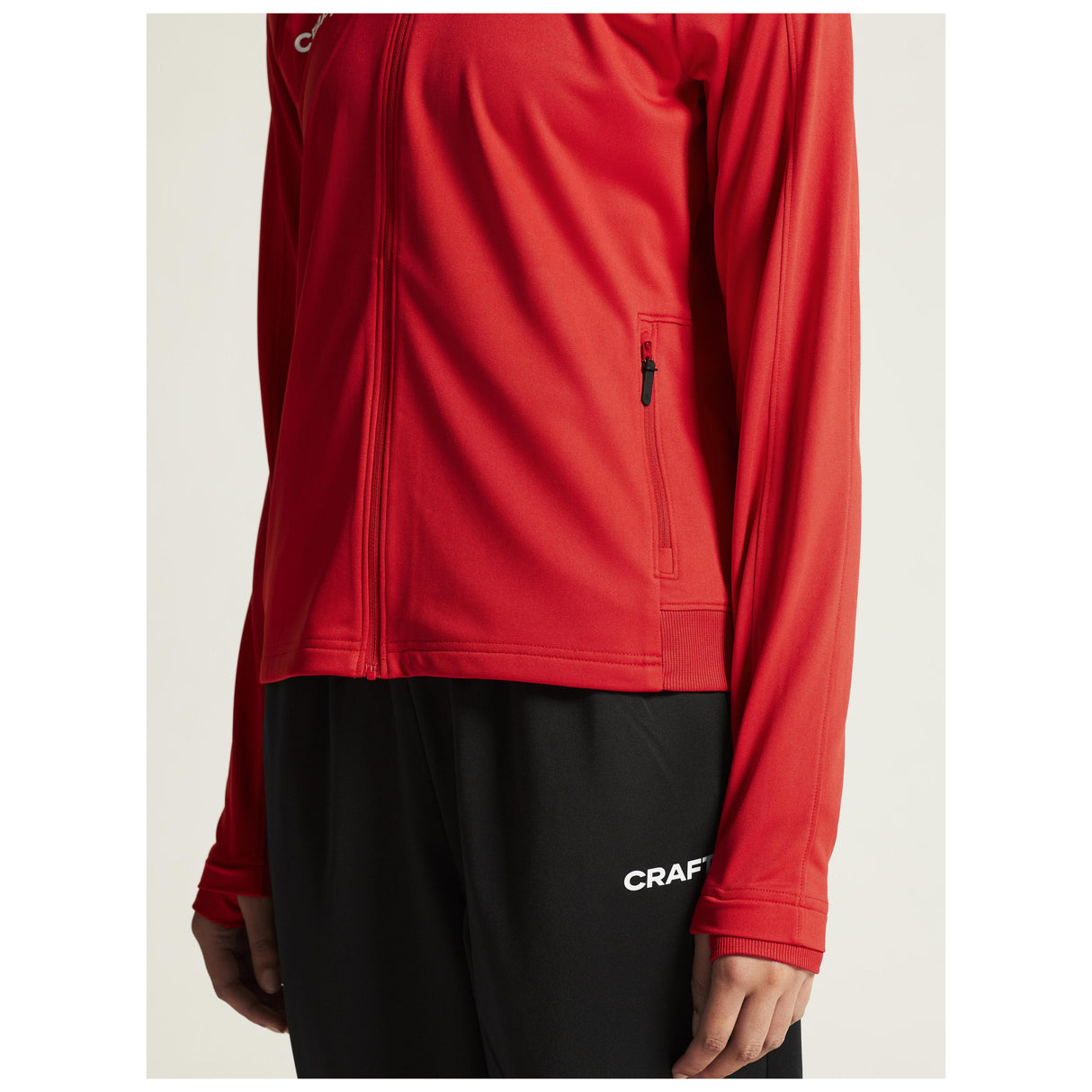 Evolve 2.0 Full Zip Jacket W - Red - Closeup 7