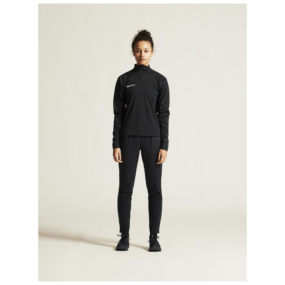 Evolve 2.0 Half Zip Jacket W - Black - Closeup 1