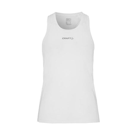 Adv Essence Singlet 2 W - White - Front
