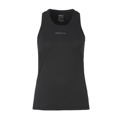 Adv Essence Singlet 2 W - Black - Front