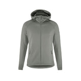 Adv Explore Power Fleece Hood Jkt M - Green - Front
