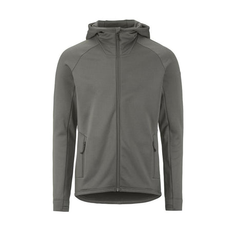 Adv Explore Power Fleece Hood Jkt M - Dark Grey - Front