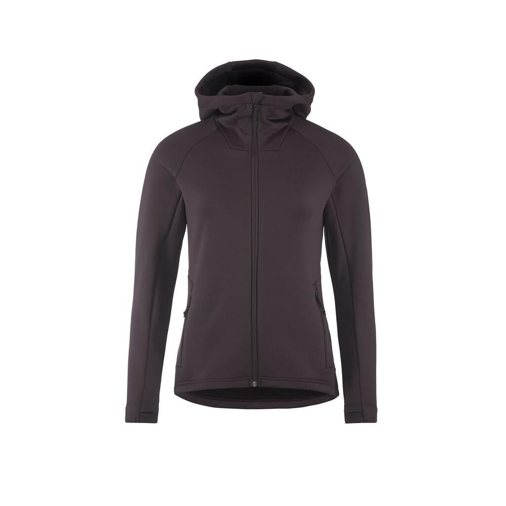 Adv Explore Power Fleece Hood Jkt W - Dark Plum - Front
