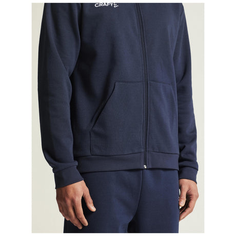 Community 2.0 Logo Fz Hoodie M - Navy - Closeup 7