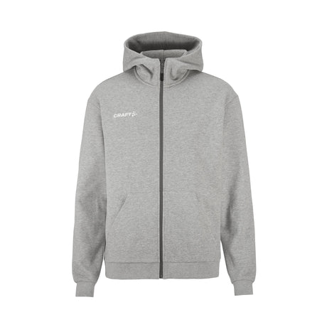 Community 2.0 Logo Fz Hoodie M - Grey Melange - Front