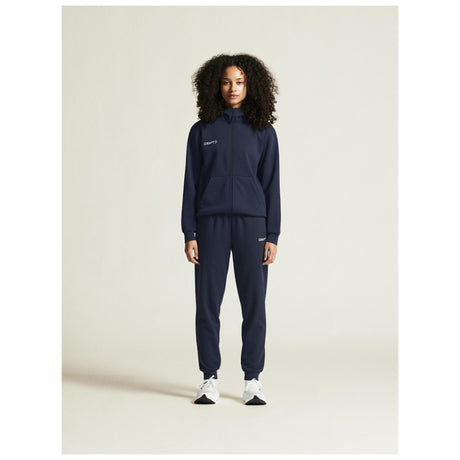 Community 2.0 Logo Fz Hoodie W - Navy - Closeup 1