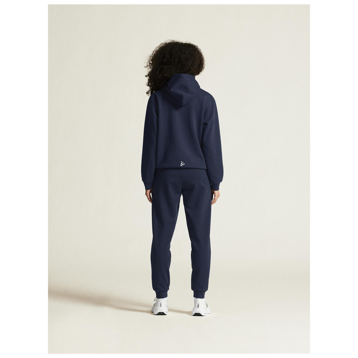 Community 2.0 Logo Fz Hoodie W - Navy - Closeup 3