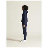 Community 2.0 Logo Fz Hoodie W - Navy - Closeup 4