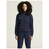 Community 2.0 Logo Fz Hoodie W - Navy - Closeup 5