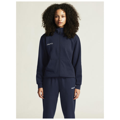 Community 2.0 Logo Fz Hoodie W - Navy - Closeup 5