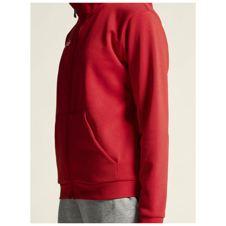 Community 2.0 Logo Fz Hoodie W - Red - Closeup 7