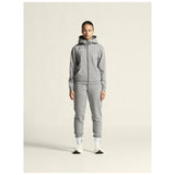 Community 2.0 Logo Fz Hoodie W - Grey Melange - Closeup 1