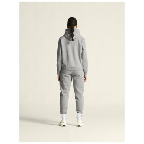 Community 2.0 Logo Fz Hoodie W - Grey Melange - Closeup 3