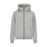 Community 2.0 Logo Fz Hoodie W - Grey Melange - Front
