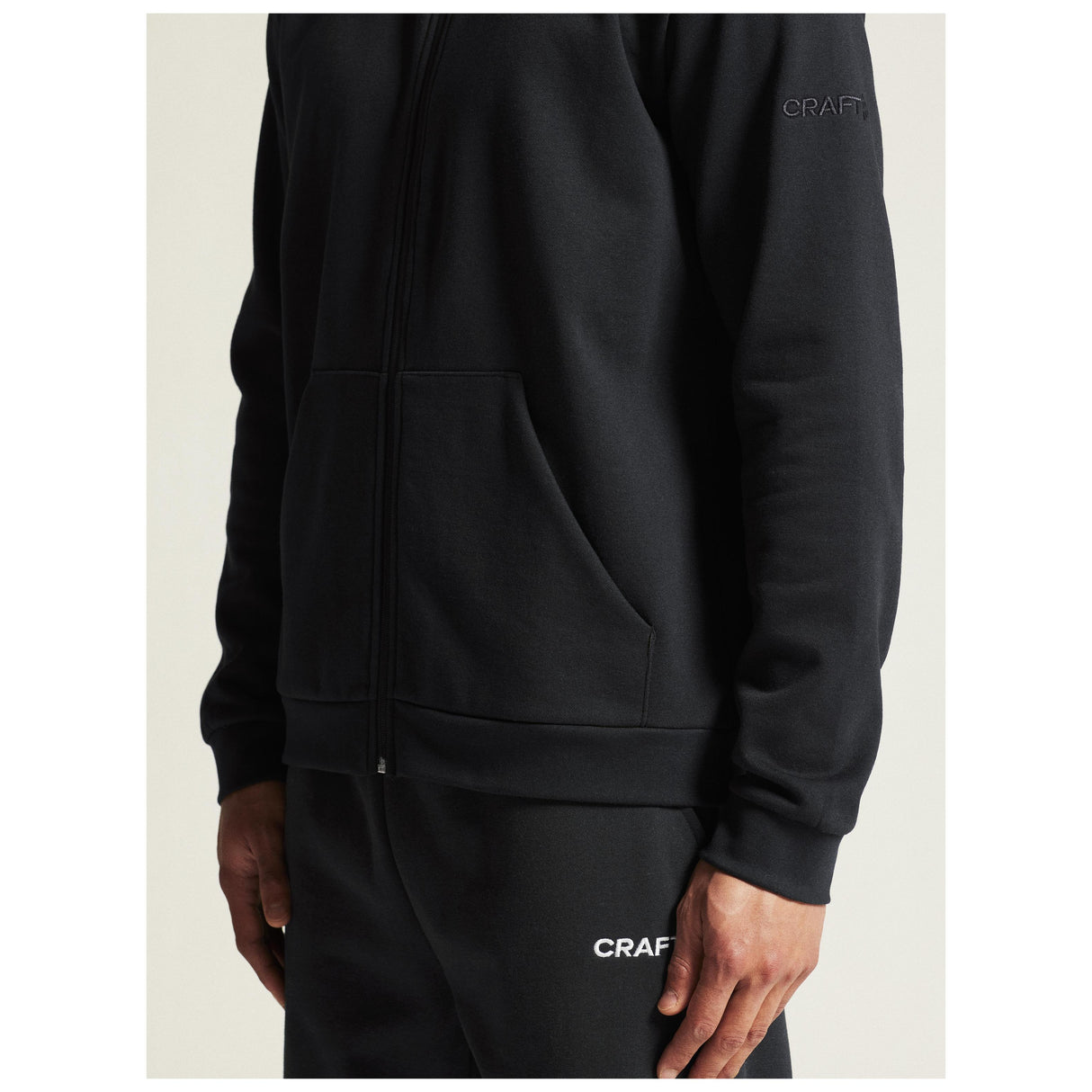 Community 2.0 Zip Jkt M - Black - Closeup 7