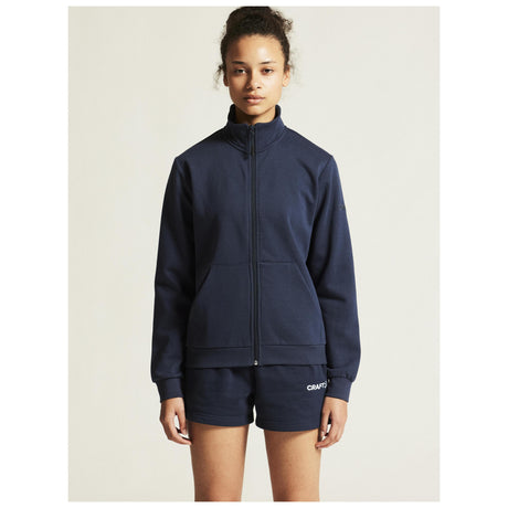 Community 2.0 Zip Jkt W - Navy - Closeup 5