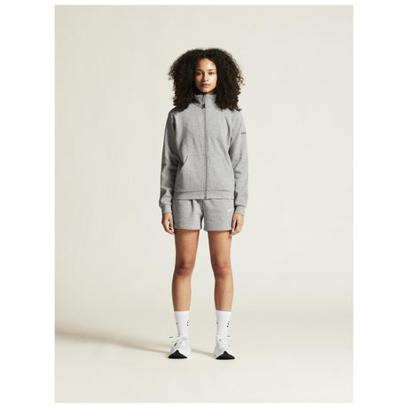Community 2.0 Zip Jkt W - Grey Melange - Closeup 1