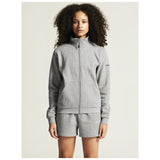Community 2.0 Zip Jkt W - Grey Melange - Closeup 5