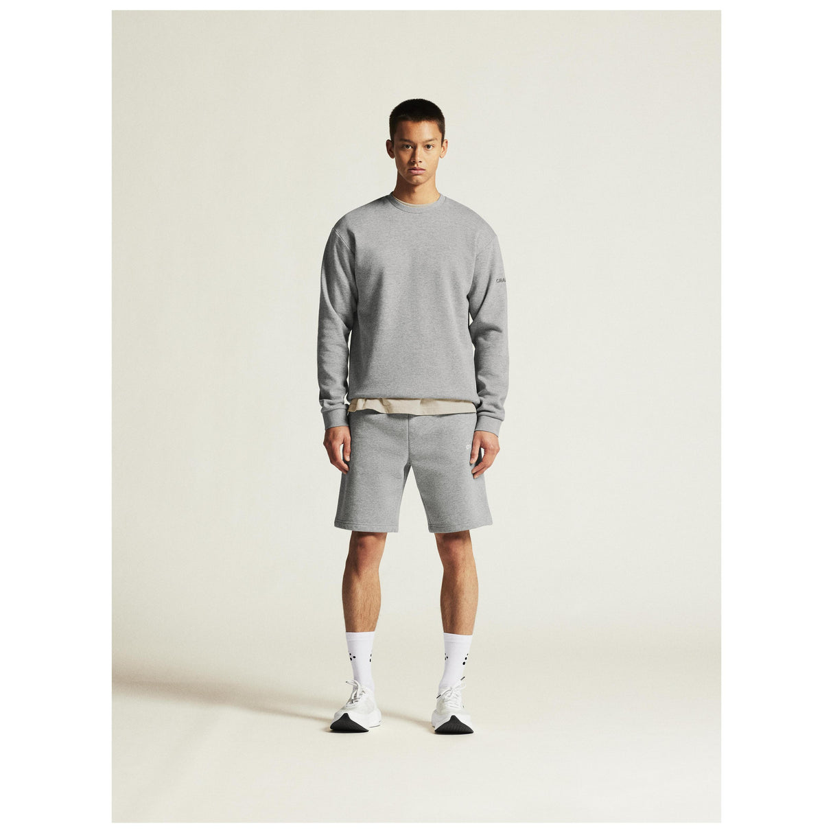 Community 2.0 R Neck M - Grey Melange - Closeup 1