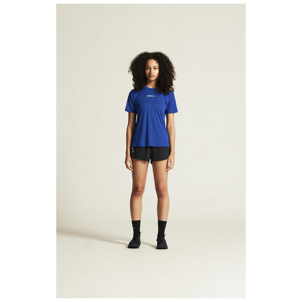 Squad Go Function Tee W - Cobalt - Closeup 1