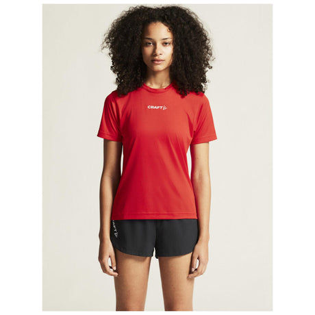 Squad Go Function Tee W - Red - Closeup 5