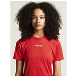 Squad Go Function Tee W - Red - Closeup 6