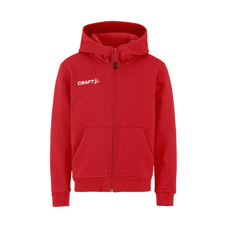Community 2.0 Logo Fz Hoodie Jr - Red - Front
