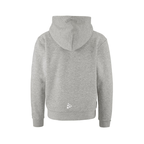 Community 2.0 Logo Fz Hoodie Jr - Grey Melange - Back