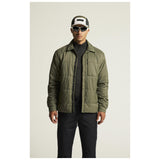 Adv Urban Lt Padded Overshirt Uni - Dark Green - Closeup 4