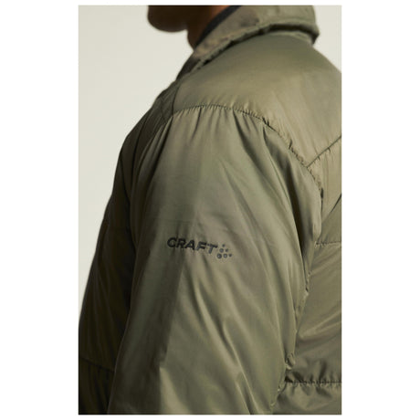 Adv Urban Lt Padded Overshirt Uni - Dark Green - Closeup 6