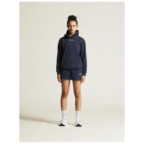 Community 2.0 Logo Hoodie W - Navy - Closeup 1