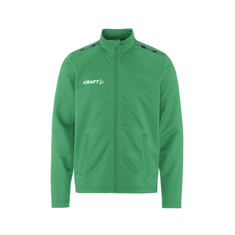 Squad Go Fz Jacket Jr - Green - Front