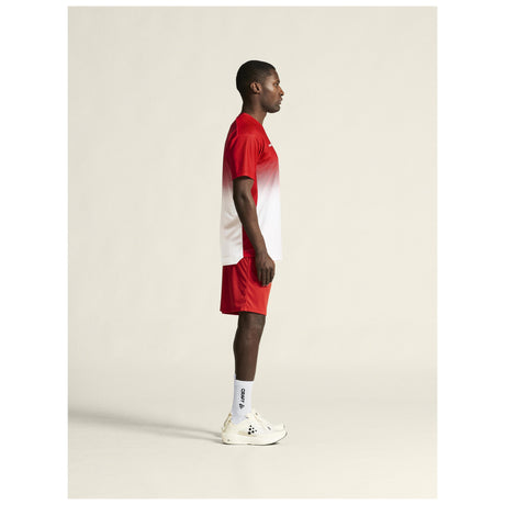 Evolve 2.0 Structured Graphic Jersey M - Red/White - Closeup 2