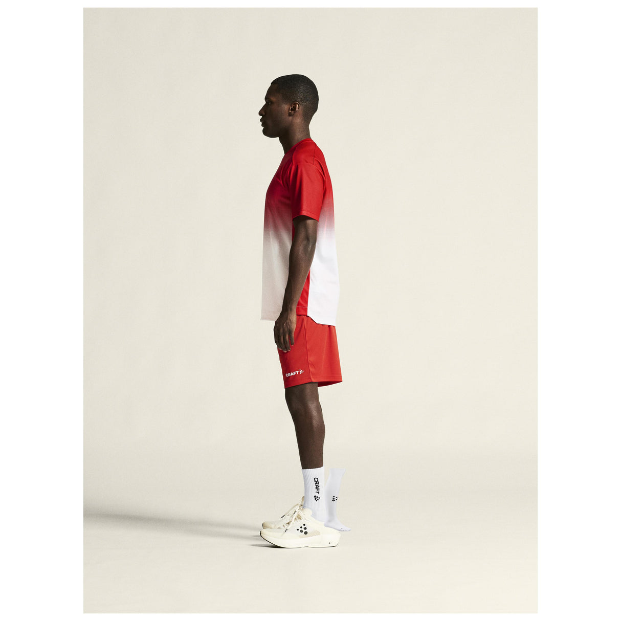 Evolve 2.0 Structured Graphic Jersey M - Red/White - Closeup 4