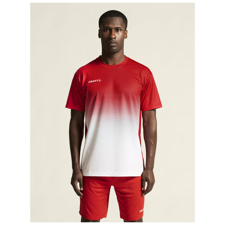 Evolve 2.0 Structured Graphic Jersey M - Red/White - Closeup 5