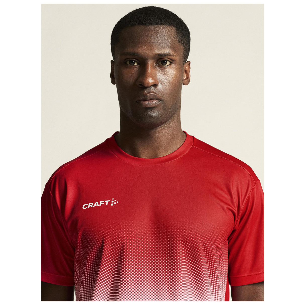 Evolve 2.0 Structured Graphic Jersey M - Red/White - Closeup 6