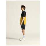 Evolve 2.0 Structured Graphic Jersey M - Black/Yellow - Closeup 4