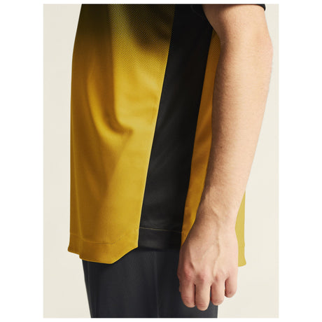 Evolve 2.0 Structured Graphic Jersey M - Black/Yellow - Closeup 7