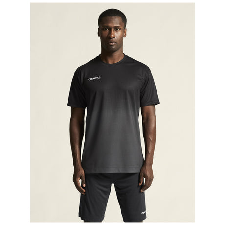 Evolve 2.0 Structured Graphic Jersey M - Black - Closeup 5