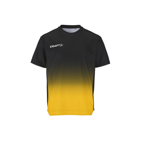 Evolve 2.0 Structured Graphic Jersey Jr - Black/Yellow - Front