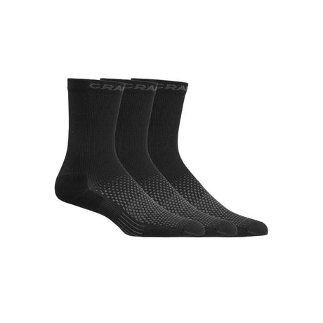 Active High Sock 3-Pack - Black - Front