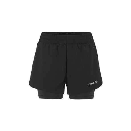 Adv Essence 2-In-1 Shorts 2 W - Black - Front