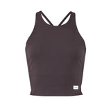 Collective Cropped Singlet W - Dark Plum - Front