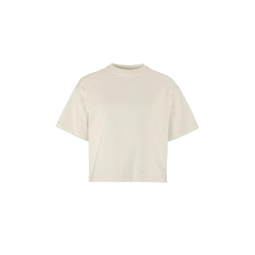 Collective Relaxed Ss Tee W - Beige - Front