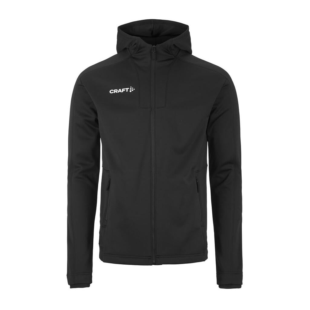 Evolve 2.0 Brushed Hood Jkt M - Black - Front