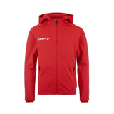 Evolve 2.0 Brushed Hood Jkt Jr - Red - Front