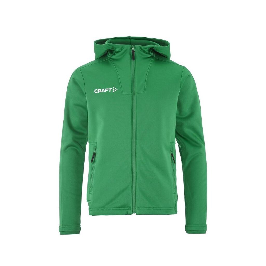 Evolve 2.0 Brushed Hood Jkt Jr - Green - Front