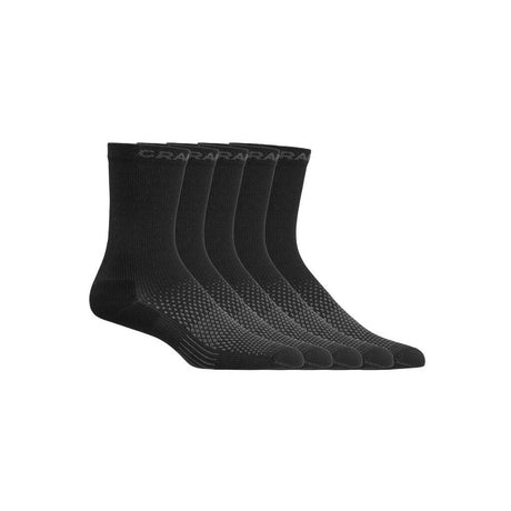 Active High Sock 5-Pack - Black - Front